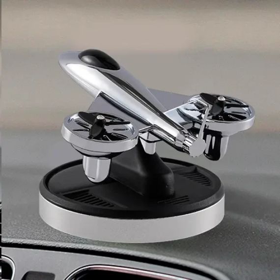 Ароматизатор на солнечных батареях в машину Самолет истребитель с турбинами | Зображення 7