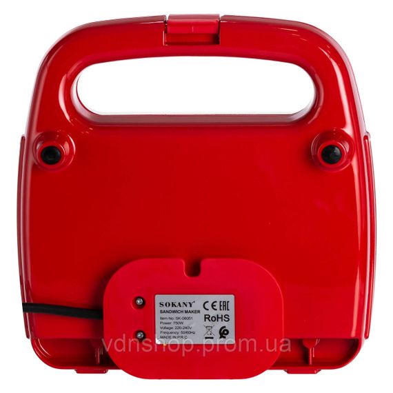 Сендвичница  — бутербродница с антипригарным покрытием Sokany SK-08051 | Зображення 7