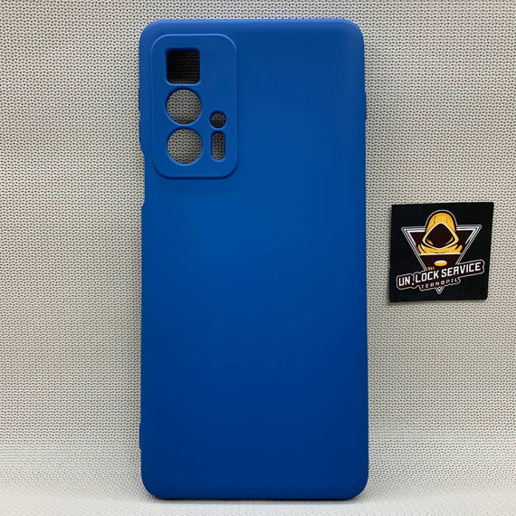 Чохол Motorola Edge 20 Pro SoftTouch Silicone Протиударний чохол софт тач Синій