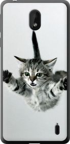 Чехол на Nokia 1 Plus Летящий котёнок "2322u-1677-17620"