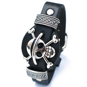 Кожаный браслет SV Neptune в стиле Наруто - Naruto bracelet Черный (sv2600-8)