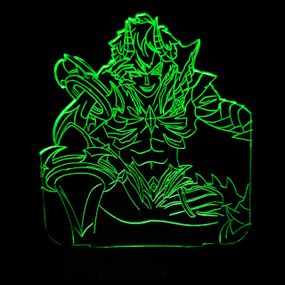 Акриловий світильник-нічник Даріус зелений tty-n001165