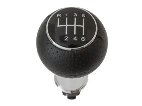 Audi A4 B6 (00-04) ручка КПП переключение передач черная + хром 6 ступка, Ауди А4 Б6
