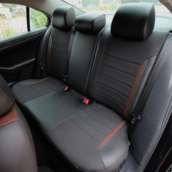 Чохли на сидіння з екошкіри та автотканини Renault Megane III (Z0) 2008-2014 EMC-Elegant | Зображення 6