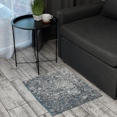 Килимок для ванної 60*50см Comfort синій поліестер Дариана | Зображення 2