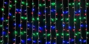 Светодиодная гирлянда Водопад 400LED 3х2м 220V Микс Прозрачный провод
