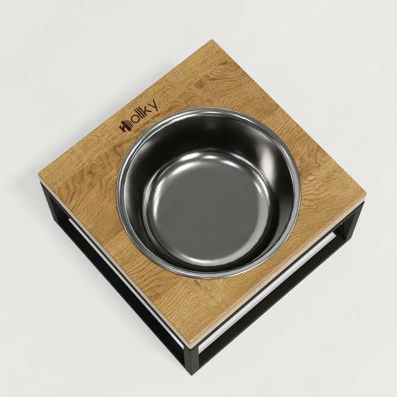 Миска на подставке для кошек и средних собак Hollky Base Solo M (1 × 0,8 л) Solo M-212110-BLNT | Зображення 5