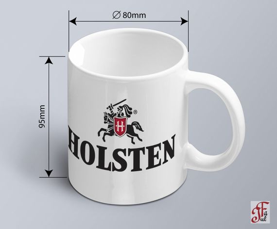 Чашка  з принтом логотипу Holsten | Зображення 1