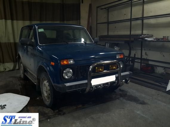Кенгурятник QT006 (нерж.) для Lada Niva та Urban | Зображення 2