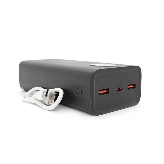Power Bank FONENG P55 30000mAh, 2xUSB+Tepe-C, Black, 0.580kg | Зображення 3