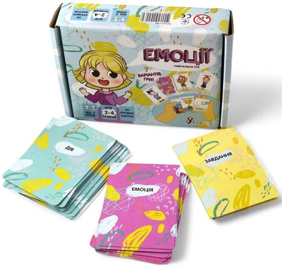 Гра навчальна настільна Емоції Умняшка 2262 Різнокольоровий shop (4820129202262) | Зображення 1