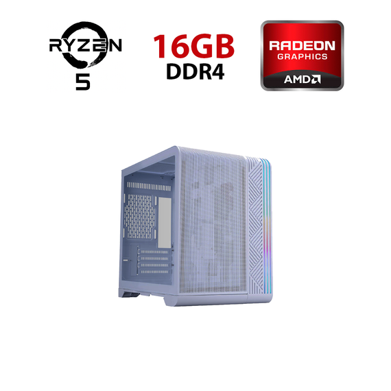 Ігровий ПК FORSAGE (VT5 White) Tower / AMD Ryzen 5 5500 (6 (12) ядер по 3,6 - 4,2 ГГц) / 16 ГБ DDR4 / 256 ГБ SSD + 1000 ГБ HDD / AMD Radeon RX 570, 4 ГБ GDDR5, 256-біт б/в