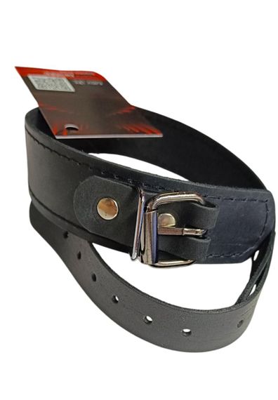 Розкішний нашийник із високоякісної натуральної шкіри в чорному кольорі Sex Aura | Зображення 2