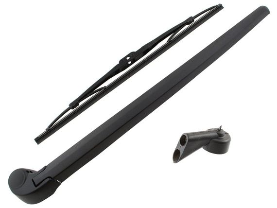 Audi A4 Allroad (09-16) дворник задний в сборе (щетка + держатель) + форсунка омывателя стекла (комплект)