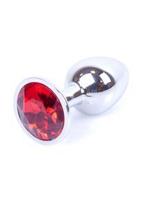 Анальна пробка - Jewellery Silver Plug - Red