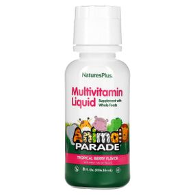 Вітаміни для дітей, Children&#039;s Multi-Vitamin, Nature&#039;s Plus, Animal Parade, ягідний смак, 236.56 мл.