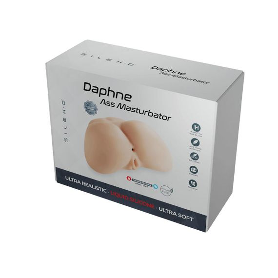 Мастурбатор-попка с двумя входами SilexD Daphne Ass Masturbator, суперреалистичный, термореактивный | Зображення 5