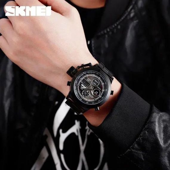 Наручний годинник skmei електронний SKMEI 1515BK BLACK, Оригінальний чоловічий годинник, Годинник MU-577 для чоловіка | Зображення 5