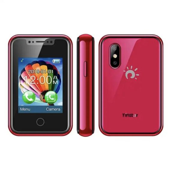 Мини мобильный телефон AIEK BM 8XR 2SIM Mini Красный