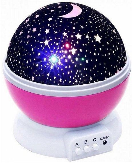 Нічник-проектор зоряне небо Star Master Dream 13 х 14.5 см рожевий