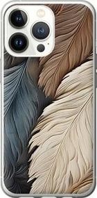 Чехол на iPhone 13 Pro Листья в стиле бохо из силикона FCh_096563