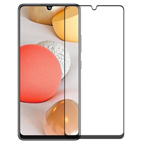 Защитное стекло 3D для Samsung Galaxy A42 5G черное (полная проклейка на весь экран)