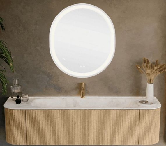 Дзеркало Qtap Gemini кругле з LED-підсвічуванням Touch QT2578R8071W | Зображення 1