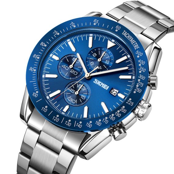Skmei 9253SIBU Silver-Blue | Зображення 1