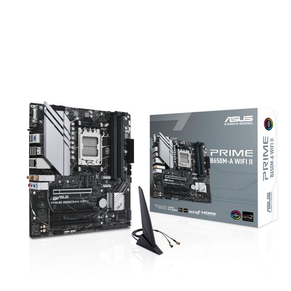 Материнcька плата ASUS PRIME B650M-A WIFI II sAM5 B650 4xDDR5 M.2 D-Sub HDMI DP WiFi BT mATX (90MB1EG0-M0EAY0) | Зображення 6