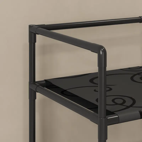 Органайзер для білизни з двома полицями на коліщатках, Мобільний кошик для зберігання білизни | Зображення 6