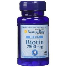 Биотин Puritan's Pride Biotin 7500 mcg 100 Tabs PTP-18556
