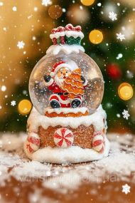 Новогодний светильник-декор LED "Шар на санях" HC-Q067