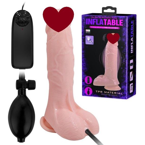 Вібратор на присосці з грушею BW-008066AQ Sex Aura