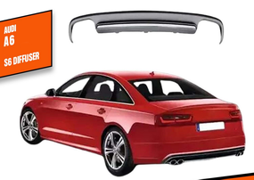 Диффузор заднего бампера DPT V1 (2011-2014) для Ауди A6 C7