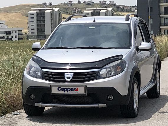 Дефлектор капоту (EuroCap) для Dacia Sandero 2007-2013 рр | Зображення 2