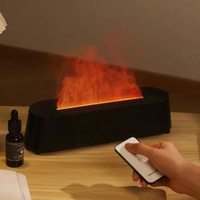 Увлажнитель воздуха с эффектом пламени Flame Diffuser Humidifier Черный