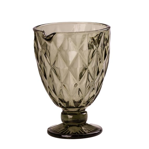 Кувшин для напитков 1.0 л фигурный граненый из толстого стекла Зеленый HP038GR | Зображення 1