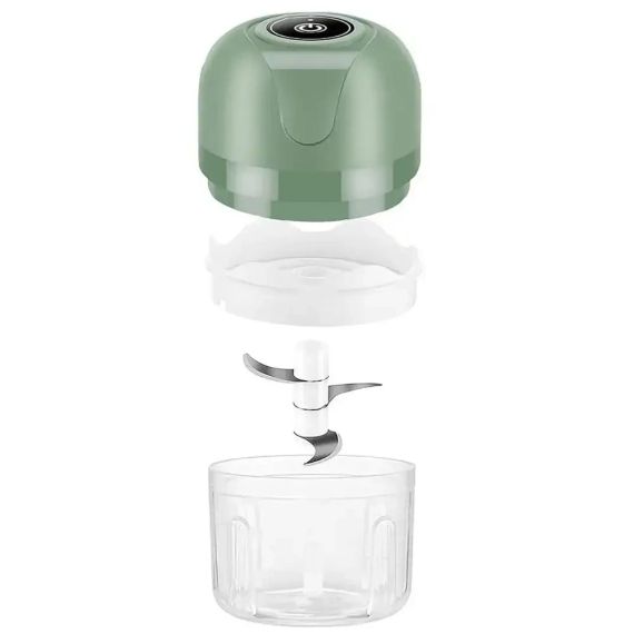 Аккумуляторный мини измельчитель для продуктов 250мл, с USB / Кухонный мини блендер для овощей | Зображення 4