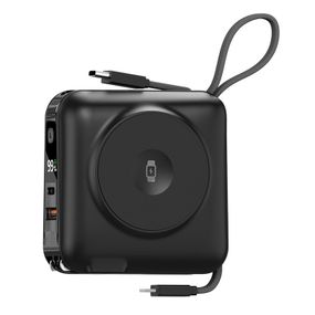 Портативное ЗУ Power Bank WIWU Wi-P051 6 in 1 PD45W с БЗУ 15000 mAh Black