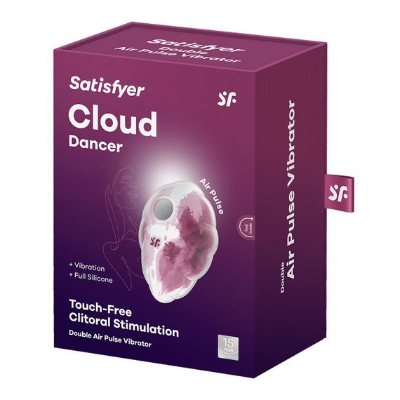 Вакуумний стимулятор з вібрацією Satisfyer Cloud Dancer Red | Зображення 5