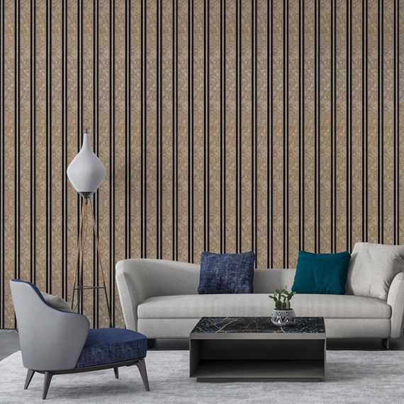 Рейка декоративна PS 2900х120х12мм Сіро-коричневий із золотими вкрапленнями SW-00002138 | Зображення 6