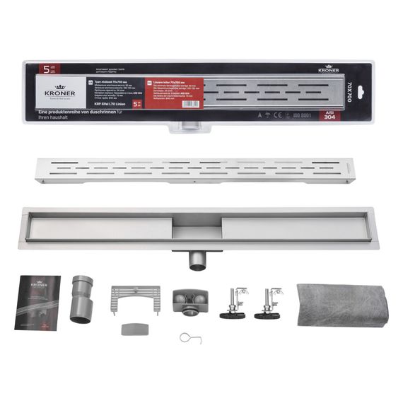 Линейный трап Kroner KRP Eifel L70 Linien с сухим затвором (CV034169) | Зображення 3