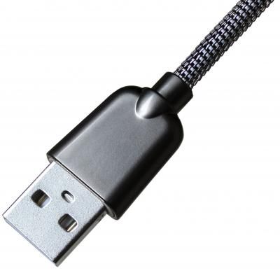 Дата кабель USB 2.0 AM to Micro 5P 1.0m 1.5A, Dark Silver Grand-X (MM02DS) | Зображення 3