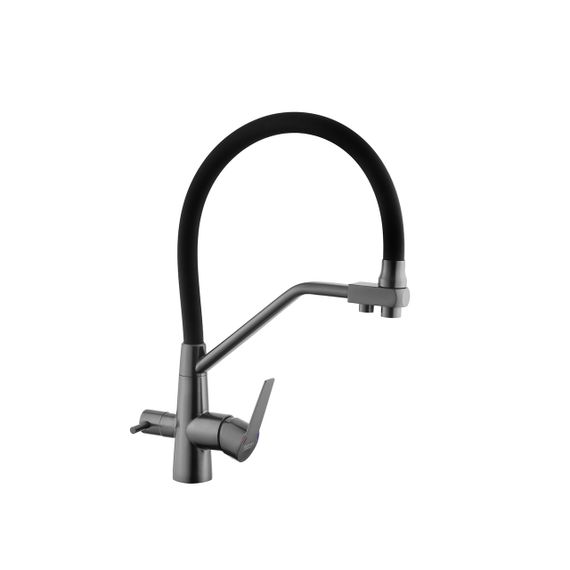 Змішувач для кухні з підключенням до фільтра Kroner KRP Edelstahl Klassisch - PVD03817BLK | Зображення 3