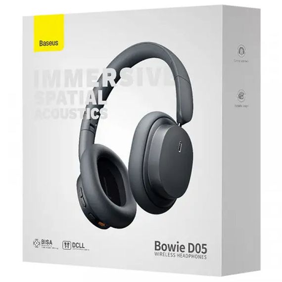 Накладні бездротові навушники Baseus Bowie D05 Wireless Headphones (NGTD02021) Cluster Black | Зображення 4