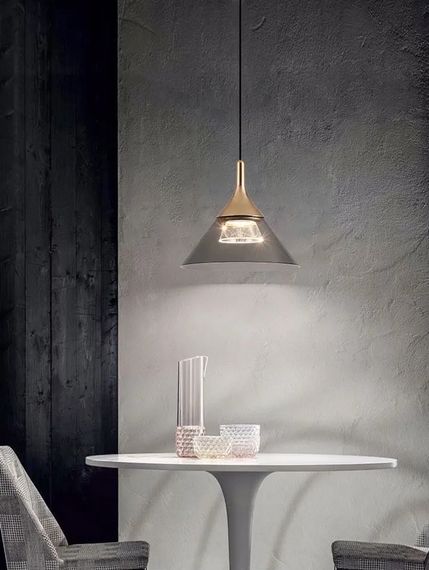 Люстра світлодіодна підвісна LED світильник для квартири на стелю лед 27141 Золото 25-180х20х20 см.