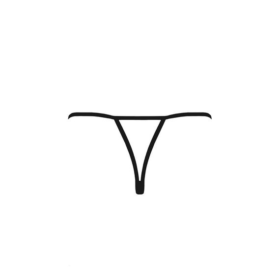 Трусики-стрінги з доступом Passion Exclusive VIOLANTE THONG Чорні L/XL | Зображення 1