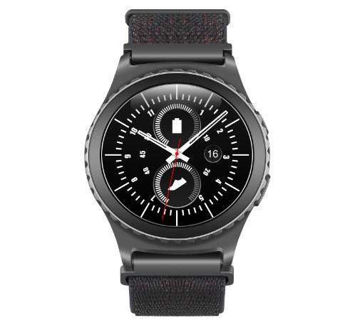 Нейлоновий ремінець Primo для годинника Samsung Gear S2 Classic SM-R732 / RM-735 - Black | Зображення 1
