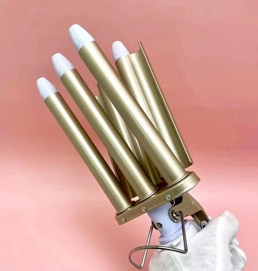 Плойка пять волн Geemy GM-2932 с керамическим покрытием диаметр локонов 17 мм 45 Вт | Зображення 3