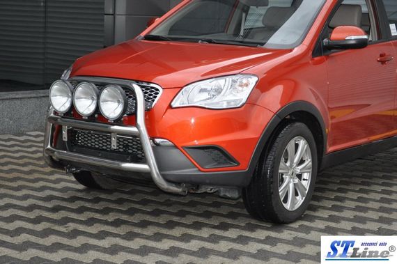 Кенгурятник WT018 (нерж.) для SsangYong Korando 2010-2019 | Зображення 2